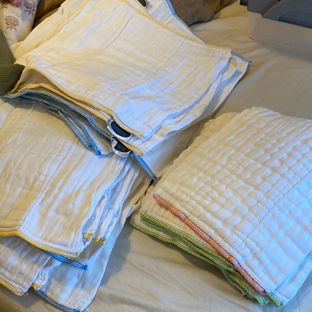 41 Cotton Cloth Diaper Inserts/ Prefolds